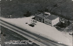 Claude's Service Station Postcard