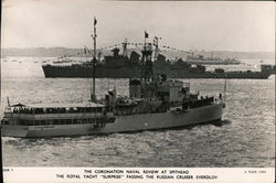 The Coronation Naval Review at Spithead Postcard