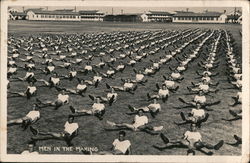 Men in the Making, Soldiers at PT Postcard