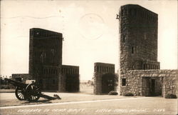Entrance to Camp Ripley Postcard