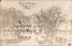 City Hotel, 1860 Taunton, MA Postcard Postcard Postcard