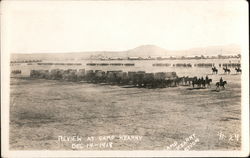 Review at Camp Kearny Postcard