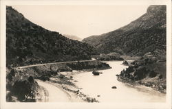 Yellowstone Wind River Canyon, Wyoming Postcard