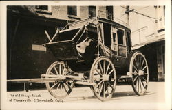 The Old Stage Coach, El Dorado Co. Postcard
