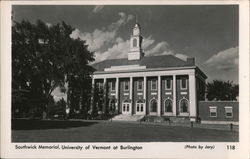 Southwick Memorial, University of Vermont at Burlington Postcard