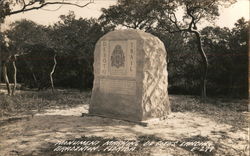 Monument Marking De Soto's Landing Postcard