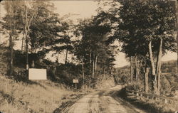 Road Through Country Chester, VT Postcard Postcard Postcard