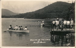 Boating on the Lake, Allen Valley Cowans Gap State Park Fort Loudon, PA Postcard Postcard Postcard