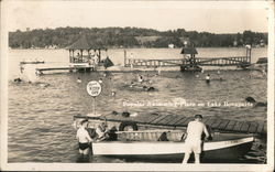 Popular Swimming Place on Lake Bonaparte New York Postcard Postcard Postcard