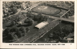 War Veterans Park and Swimming Pool, Bradners Stadium Postcard