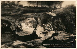 Prehistoric Cliff Dwellings at Desoto Falls Mentone, AL Postcard Postcard Postcard