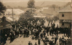 Crowds at Fair - probably NY or CT Postcard