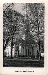 The White Church Bradford, MA Postcard Postcard Postcard