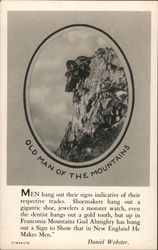 Old Man of the Mountains Postcard