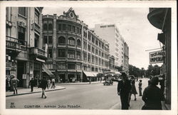 Curitiba Avenida Joao Pessoa Postcard