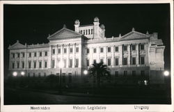 Palacio Legislativo Montevideo, Uruguay Postcard Postcard Postcard