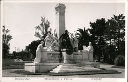 Monumento a Varcia Montevideo, Uruguay Postcard Postcard 