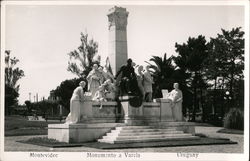 Monumento a Varcia Montevideo, Uruguay Postcard Postcard Postcard