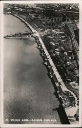Aerial View of Avenida Costanera Postcard
