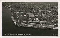 4 - Santos - Brasil - Porto De Santos Postcard