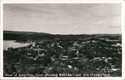 View Showing Watts Bar Lake and Steam Plant Postcard