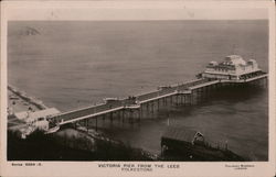 Victoria Pier From the Lees Folkestone, KT England Kent Postcard Postcard Postcard