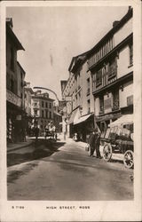 High Street Ross, England Postcard Postcard Postcard