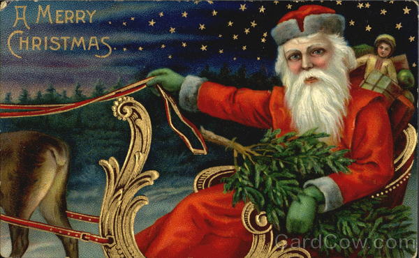 Santa in Sleigh Santa Claus