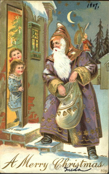 Santa with Purple Robe Santa Claus