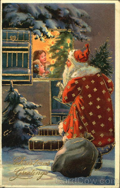 Santa w/Children Santa Claus