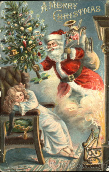 Santa Delivering Toys Santa Claus