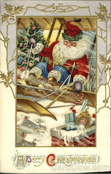 Santa in Airplane Santa Claus