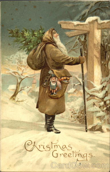 Brown Robe Santa Santa Claus