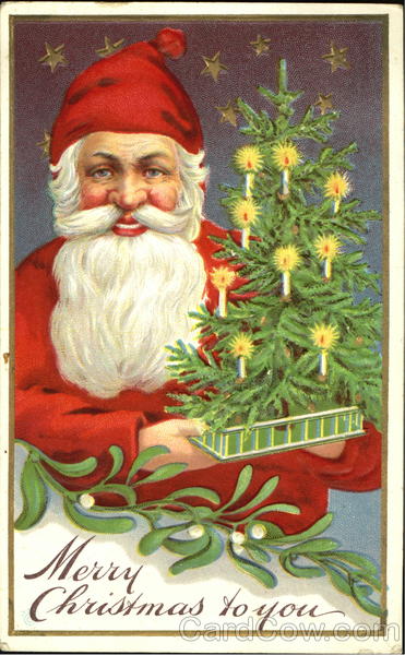 Santa and Mini Tree Santa Claus