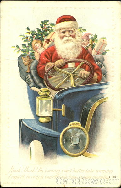 Santa in Auto Santa Claus