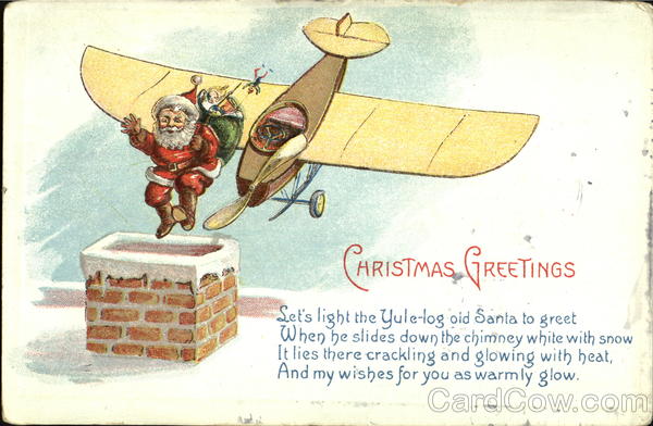 Santa Dropped from Airplane Santa Claus