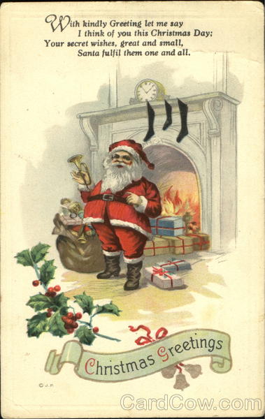 Santa with Trumpet Santa Claus