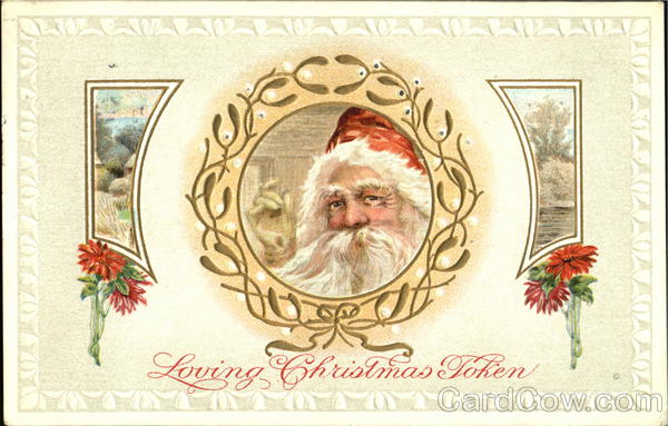 Loving Christmas Token Santa Claus
