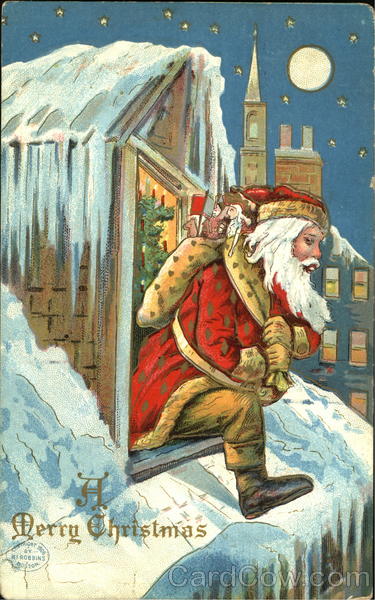 Santa on the Roof Santa Claus