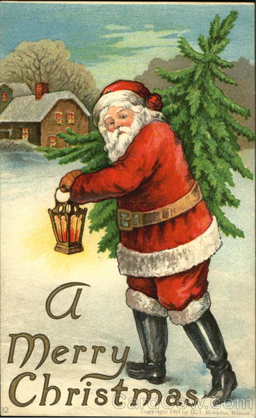 Santa with Tree Santa Claus