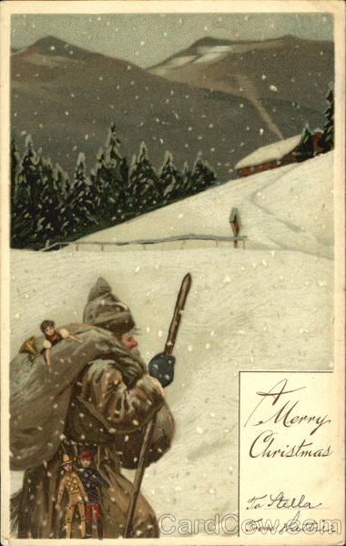 Santa with Brown Robe Santa Claus