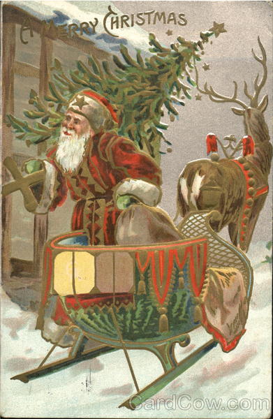 Santa and Sleigh Santa Claus