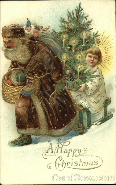 Brown Robe Santa Santa Claus