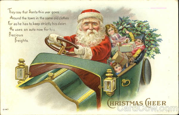 Santa in Auto Santa Claus