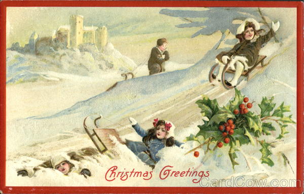 Children Sledding