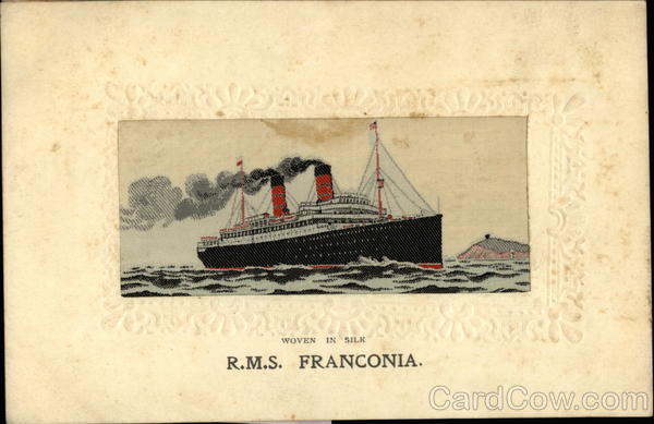 R.M.S. Franconia Woven Silk