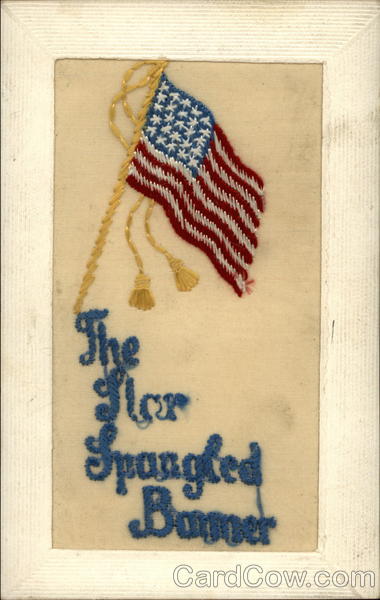 The Star Spangled Banner Embroidered Silk