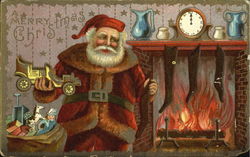Santa with Toys Santa Claus Postcard Postcard