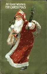 German Santa Santa Claus Postcard Postcard