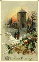 Christmas Greetings Postcard
